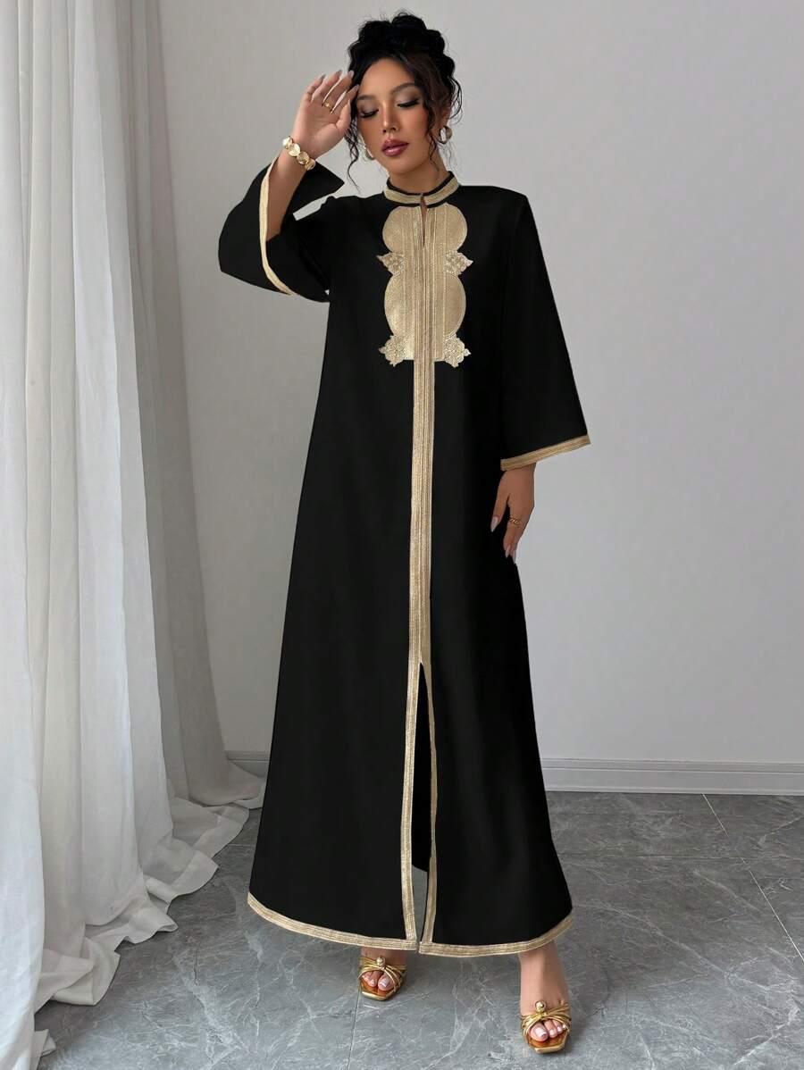 SHEIN CZARNA MAXI SUKIENKA