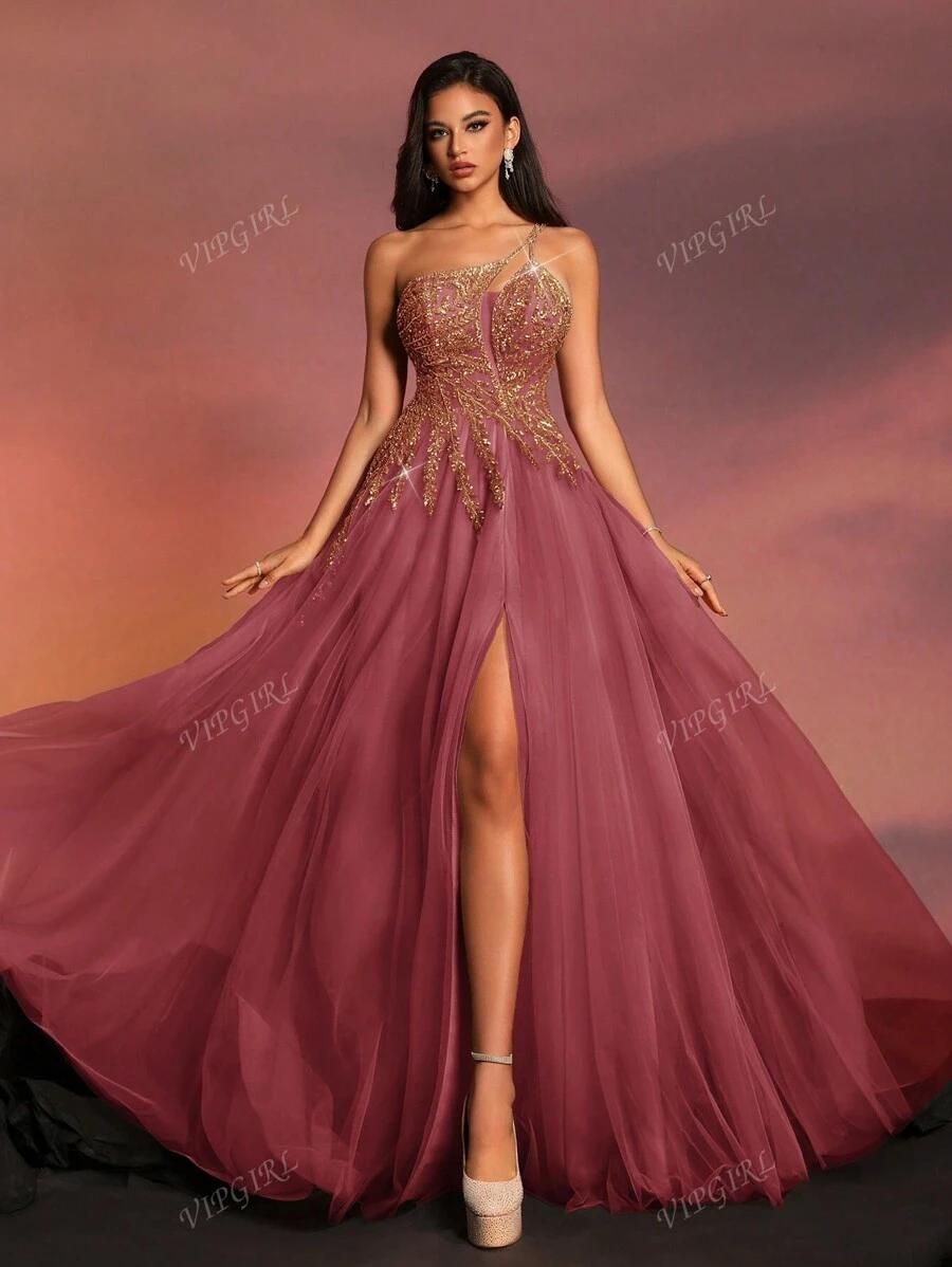 VIPGIRL MAXI SUKIENKA ZDOBIENIE S06__L