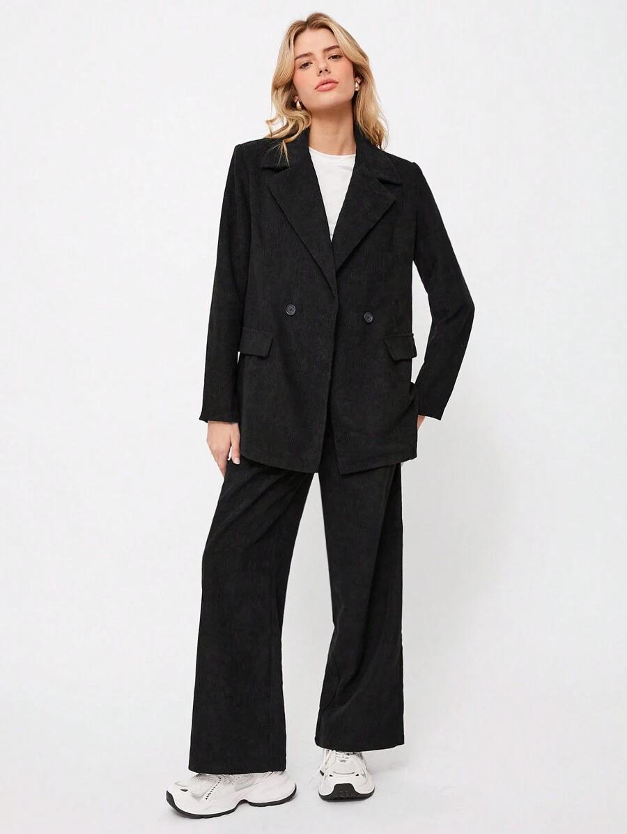 SHEIN KOMPLET MARYNARKA SPODNIE S06__XS