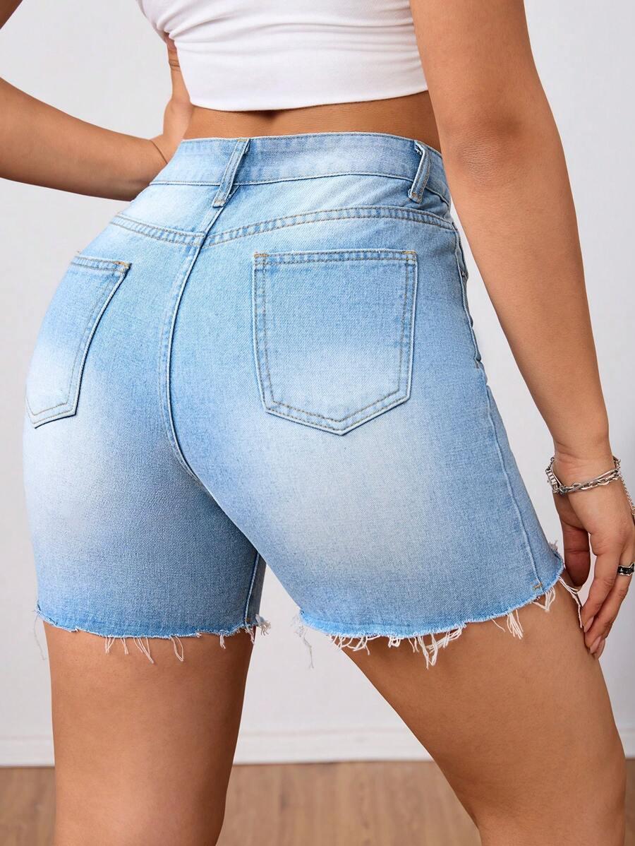 SHEIN NIEBIESKIE SPODENKI JEANS S06__M