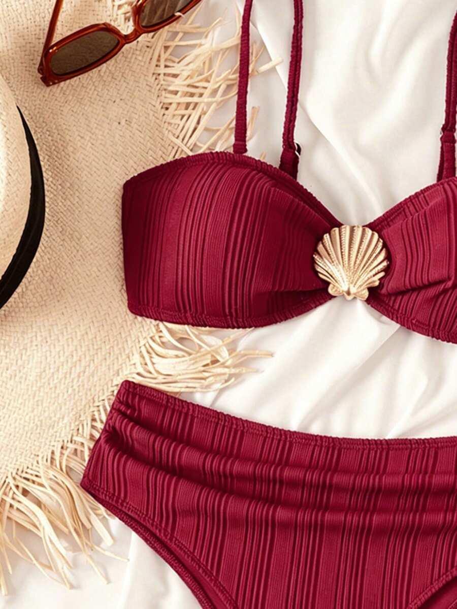 SWIM VCAY CZERWONY DWUCZĘŚCIOWY STRÓJ KĄPIELOWY S09__S