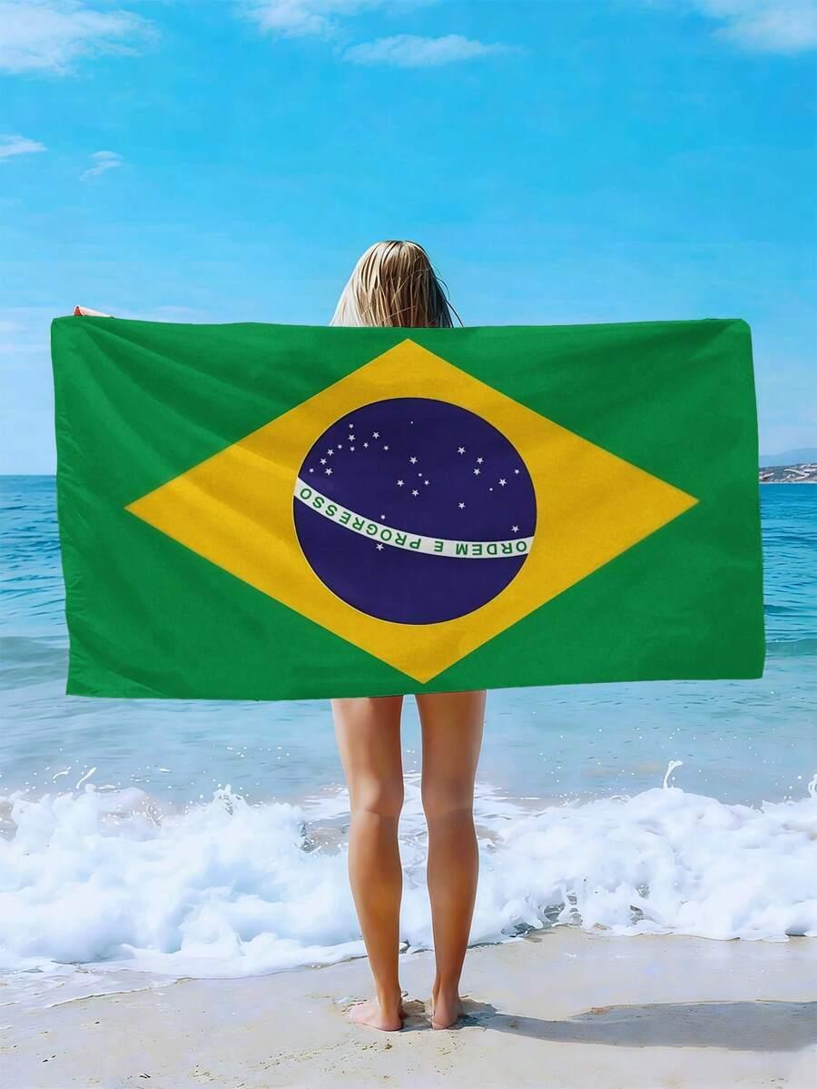 SHEIN KOLOROWY RĘCZNIK PLAŻOWY S07__90X180CM