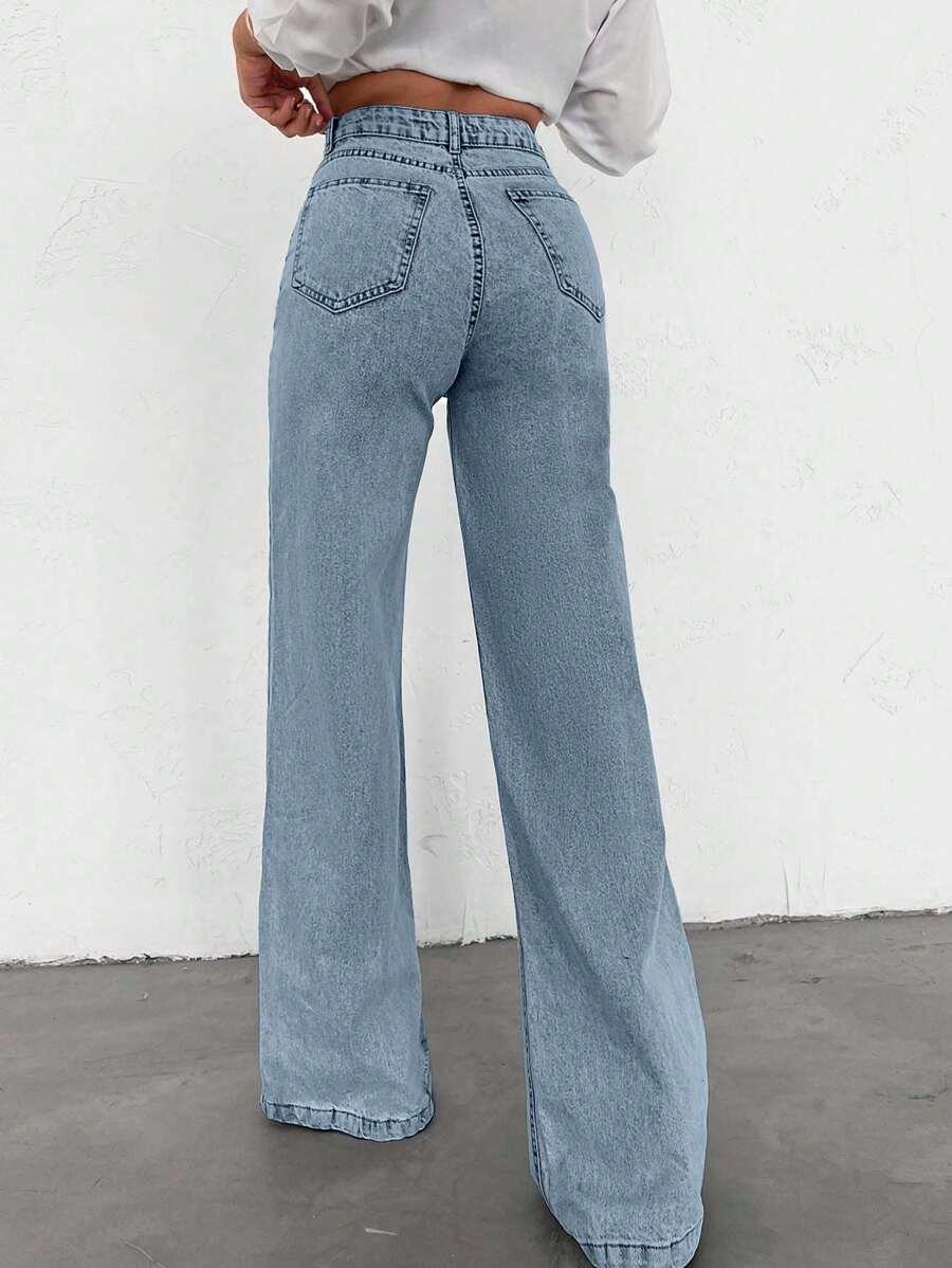 SHEIN NIEBIESKIE SPODNIE JEANS S06__S