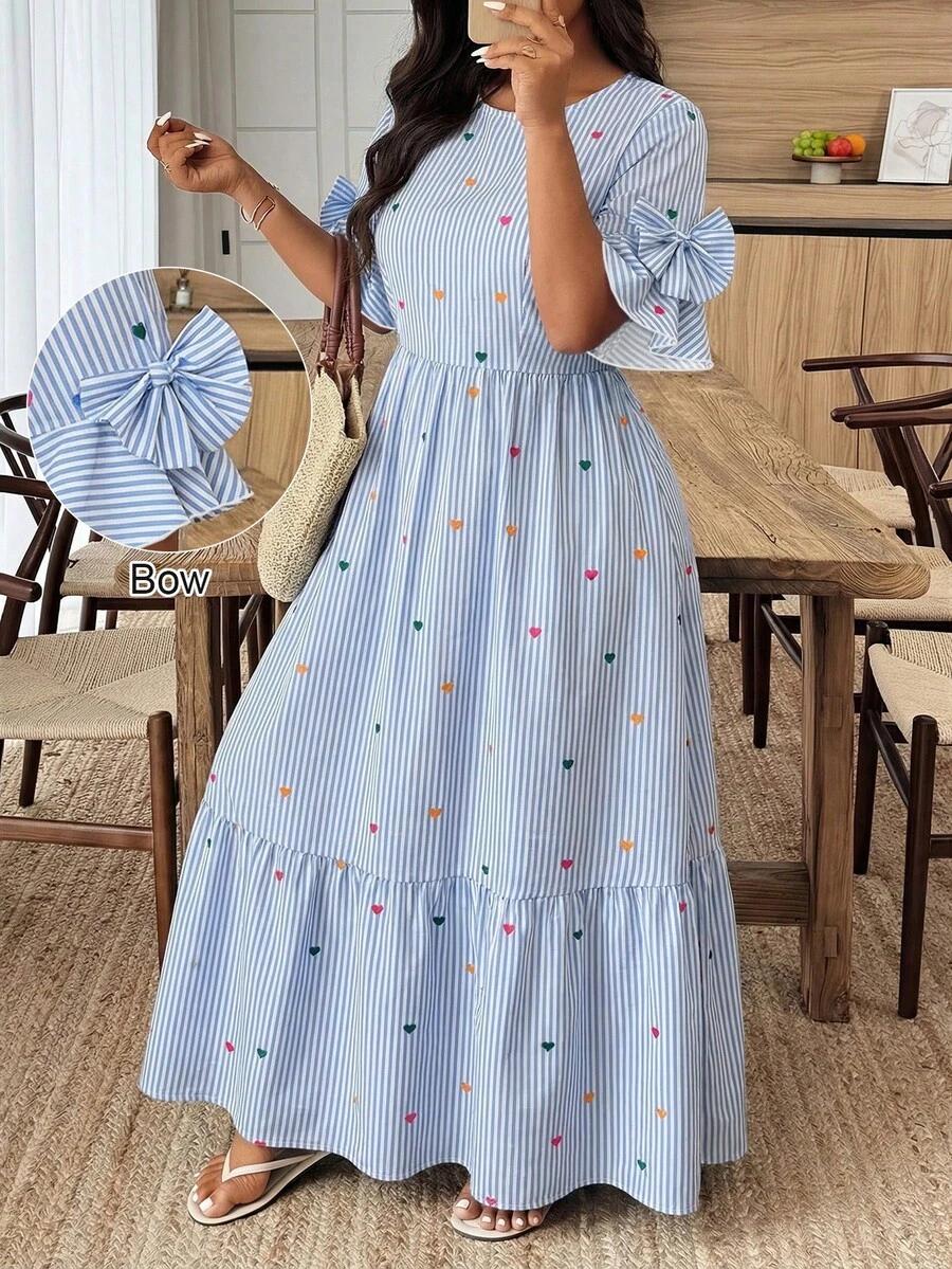 WEEKLONG MAXI SUKIENKA Z KRÓTKIM RĘKAWEM S06__46