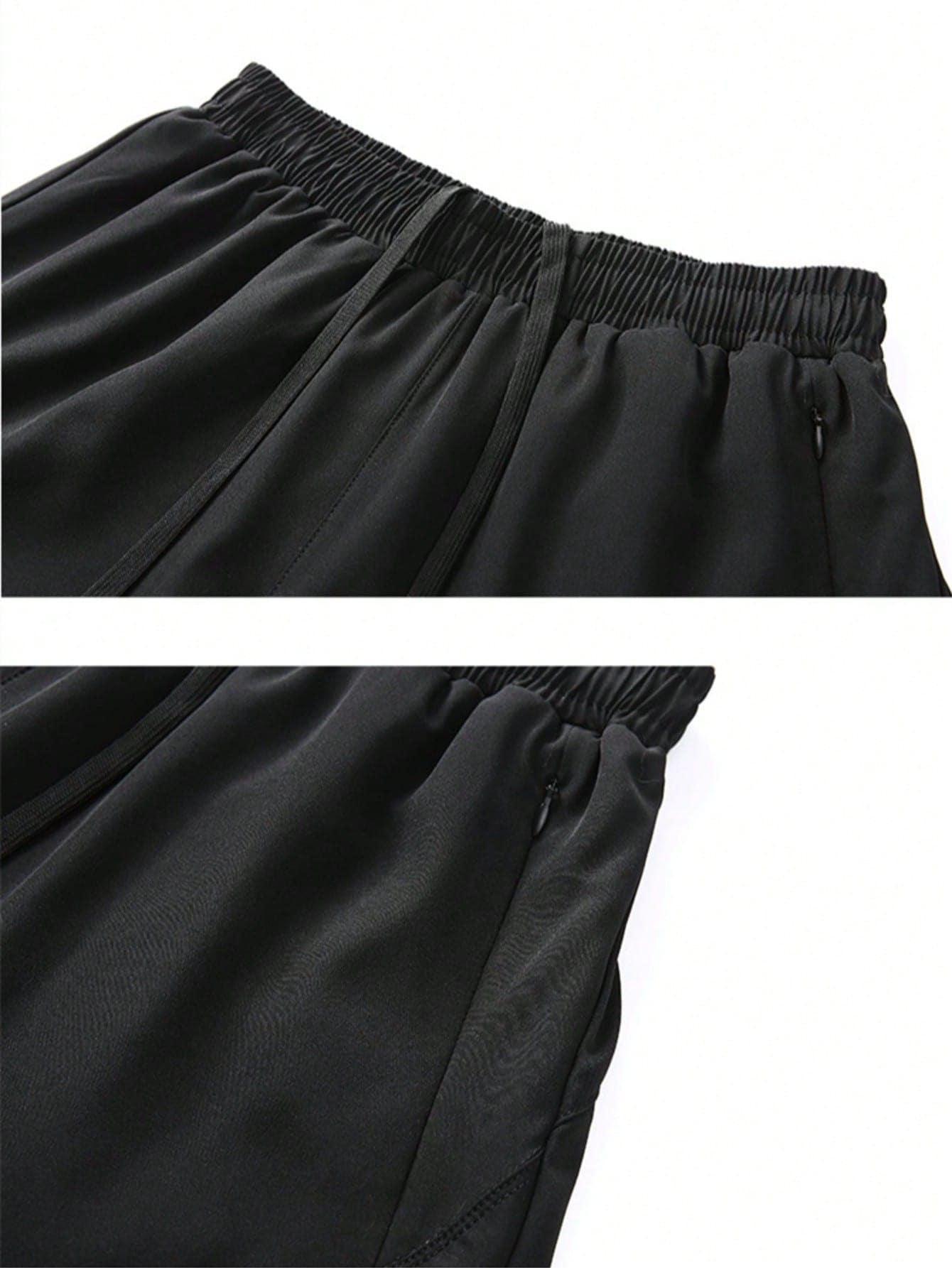 SHEIN CZARNE SPODENKI SPORTOWE S06__50
