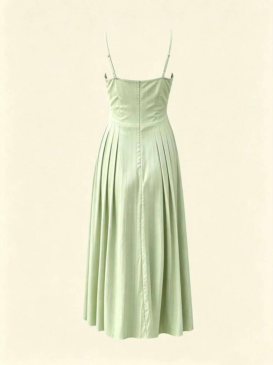 SHEIN ZIELONA MAXI SUKIENKA S09__XS