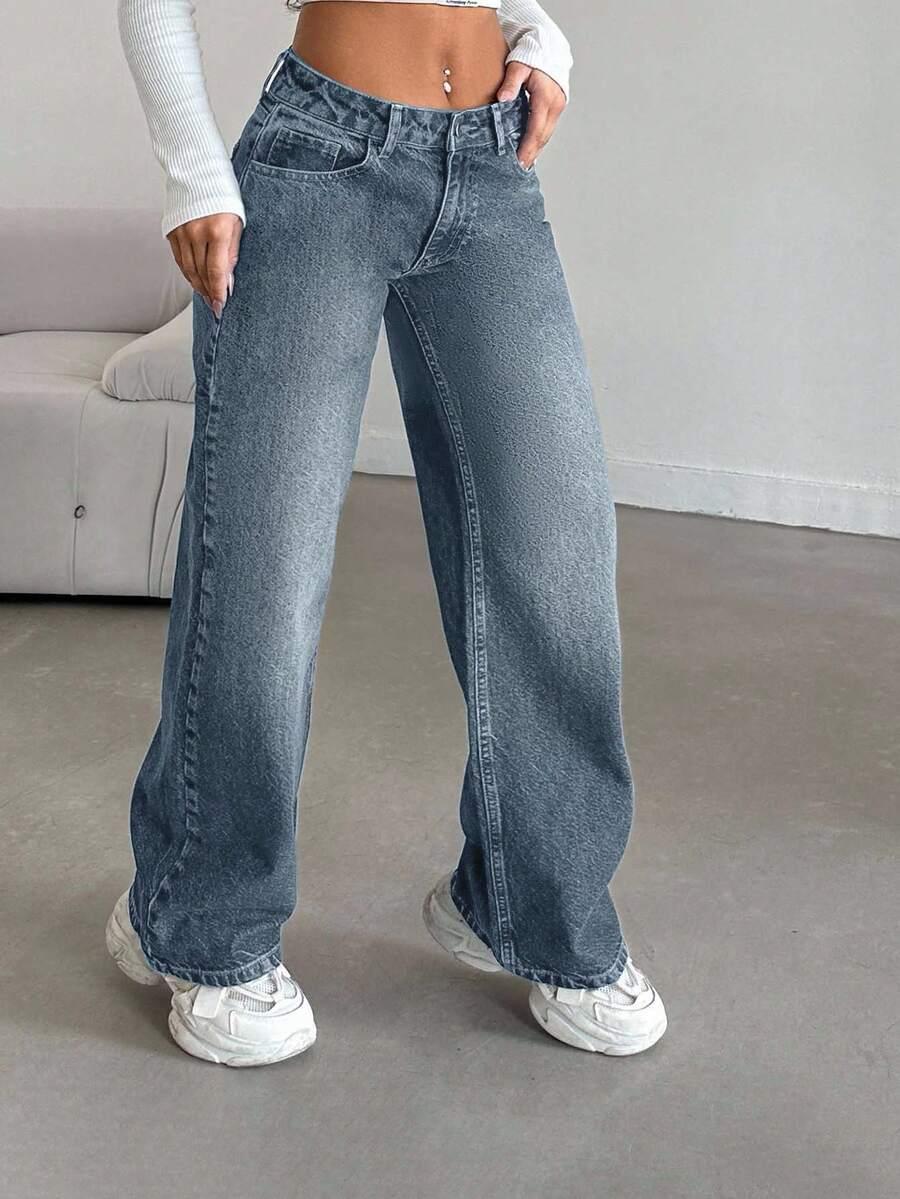 SHEIN NIEBIESKIE SPODNIE JEANS S06__M
