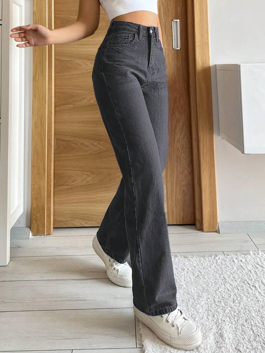 SHEIN CZARNE SPODNIE JEANS S06__M
