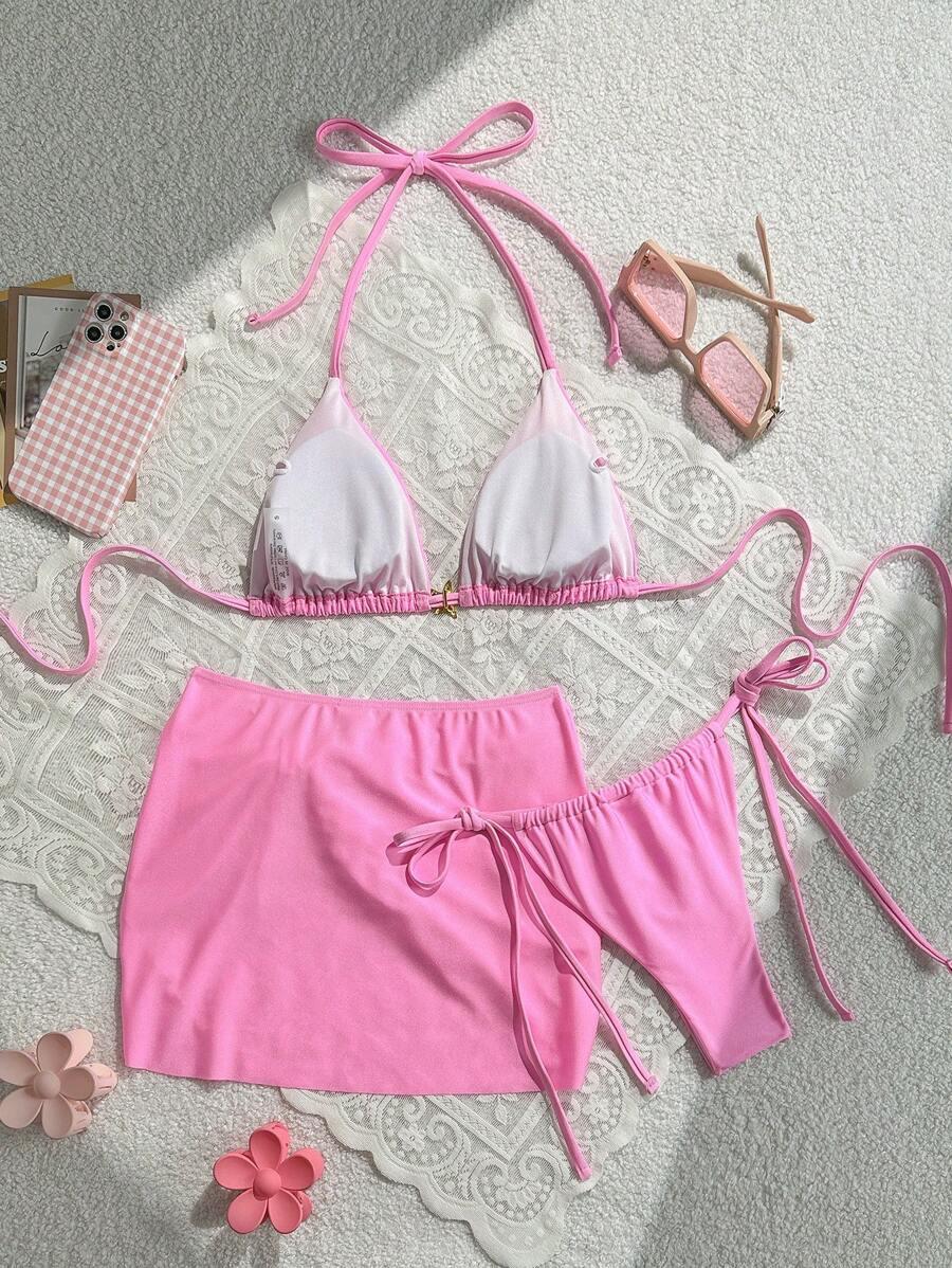 SWIM MOD DWUCZĘŚCIOWY STRÓJ KĄPIELOWY SPÓDNICA KOMPLET S09__L
