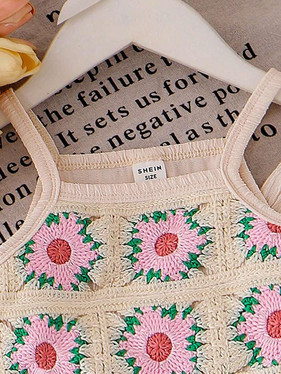 SHEIN KOMPLET TOP SPODNIE WZÓR KWIATY PK01__86-92