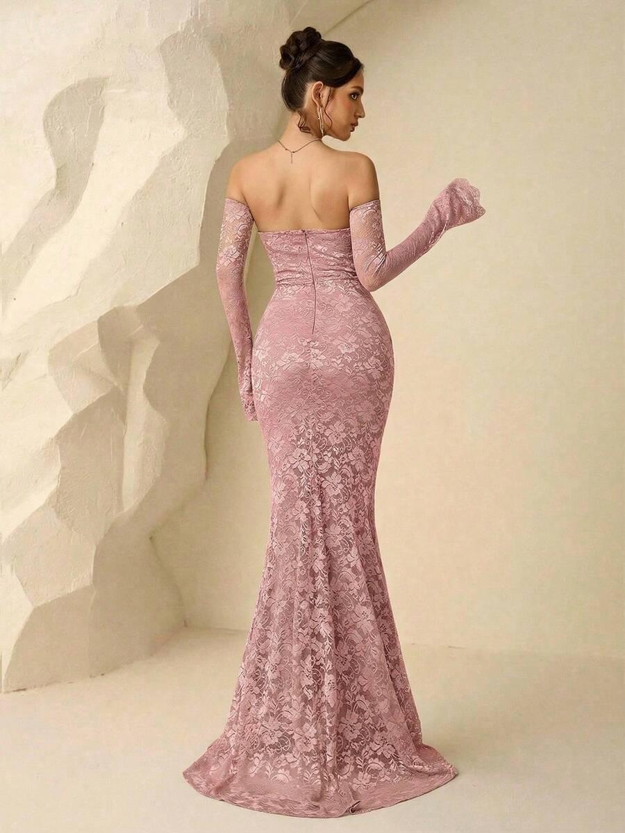 SHEIN RÓŻOWA MAXI SUKIENKA S09__M