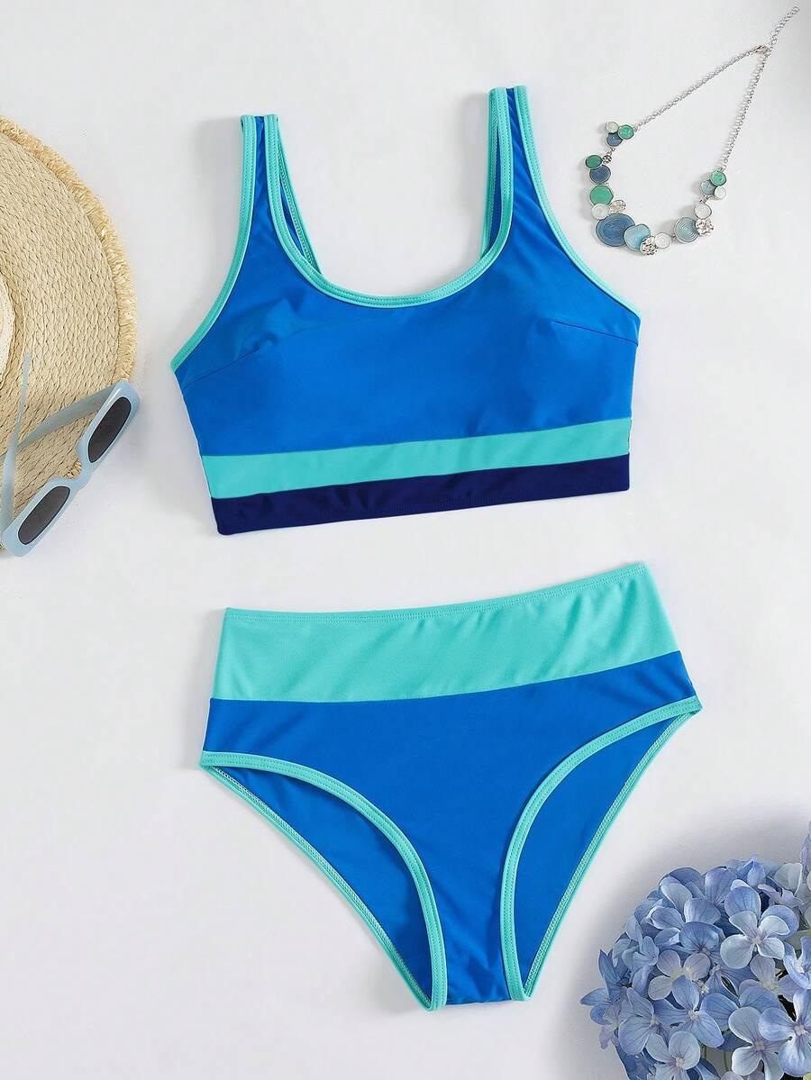 SHEIN DWUCZĘŚCIOWY STRÓJ KĄPIELOWY S09__XL