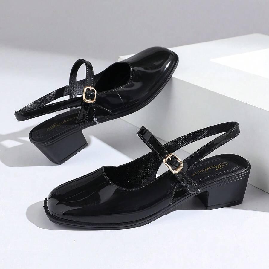 SHEIN CZARNE CZÓŁENKA OBCAS S06__39,5