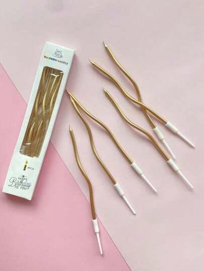 SHEIN ZŁOTE ŚWIECZKI NA TORT 12-PACK S07__