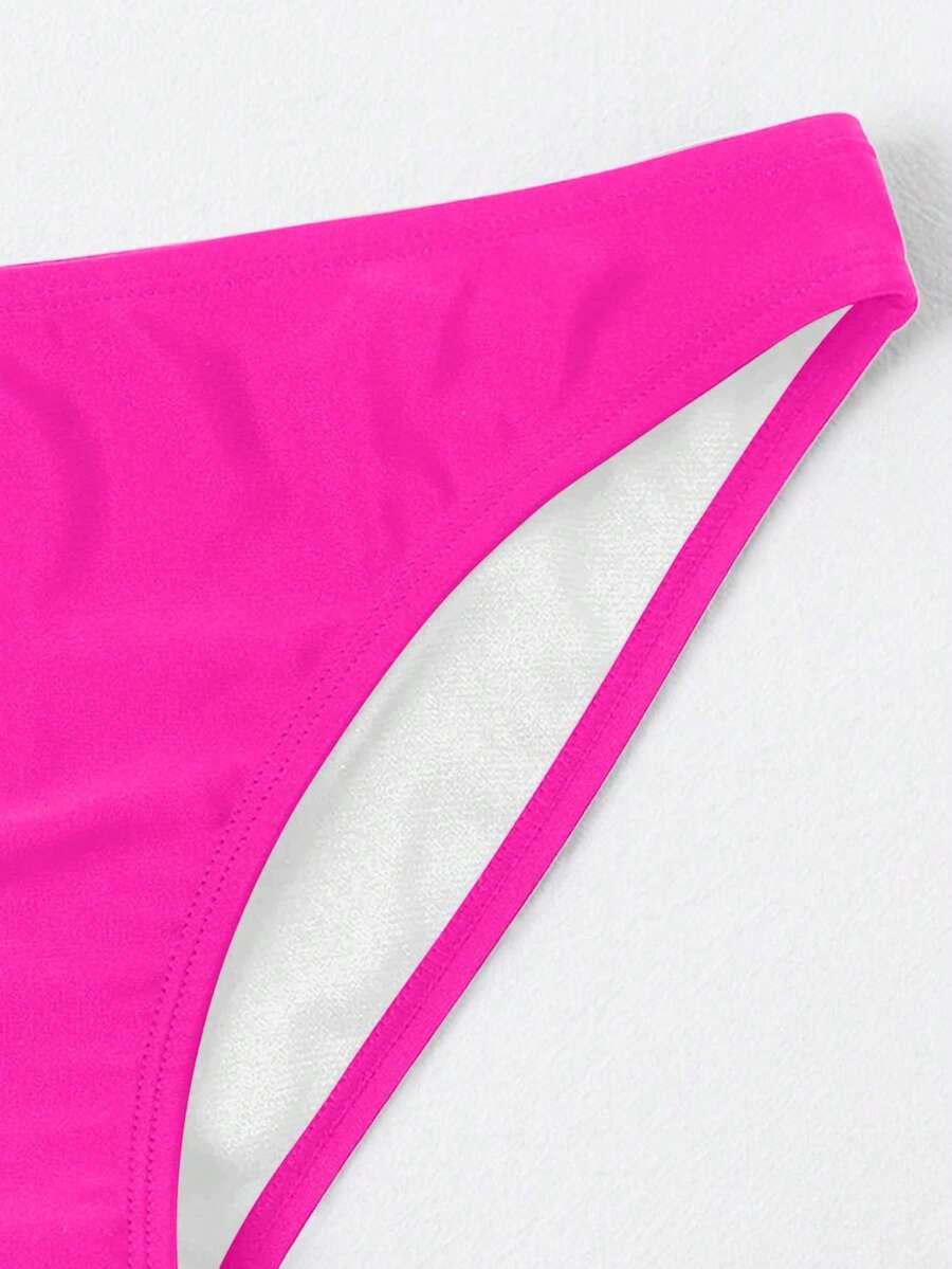 SHEIN RÓŻOWY DÓŁ OD BIKINI S09__L