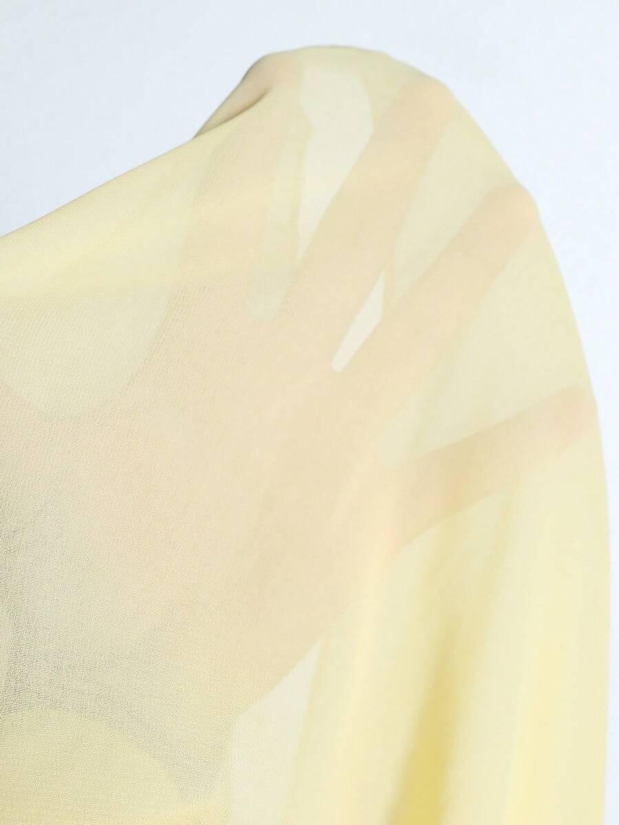 SHEIN ŻÓŁTA MINI SUKIENKA S06__46
