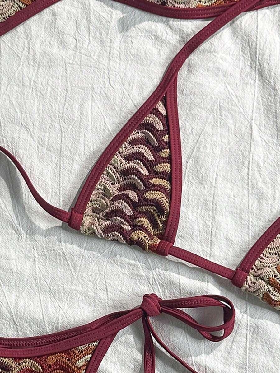 SHEIN 3 CZĘŚCIOWY STRÓJ KĄPIELOWY WZÓR S09__XS