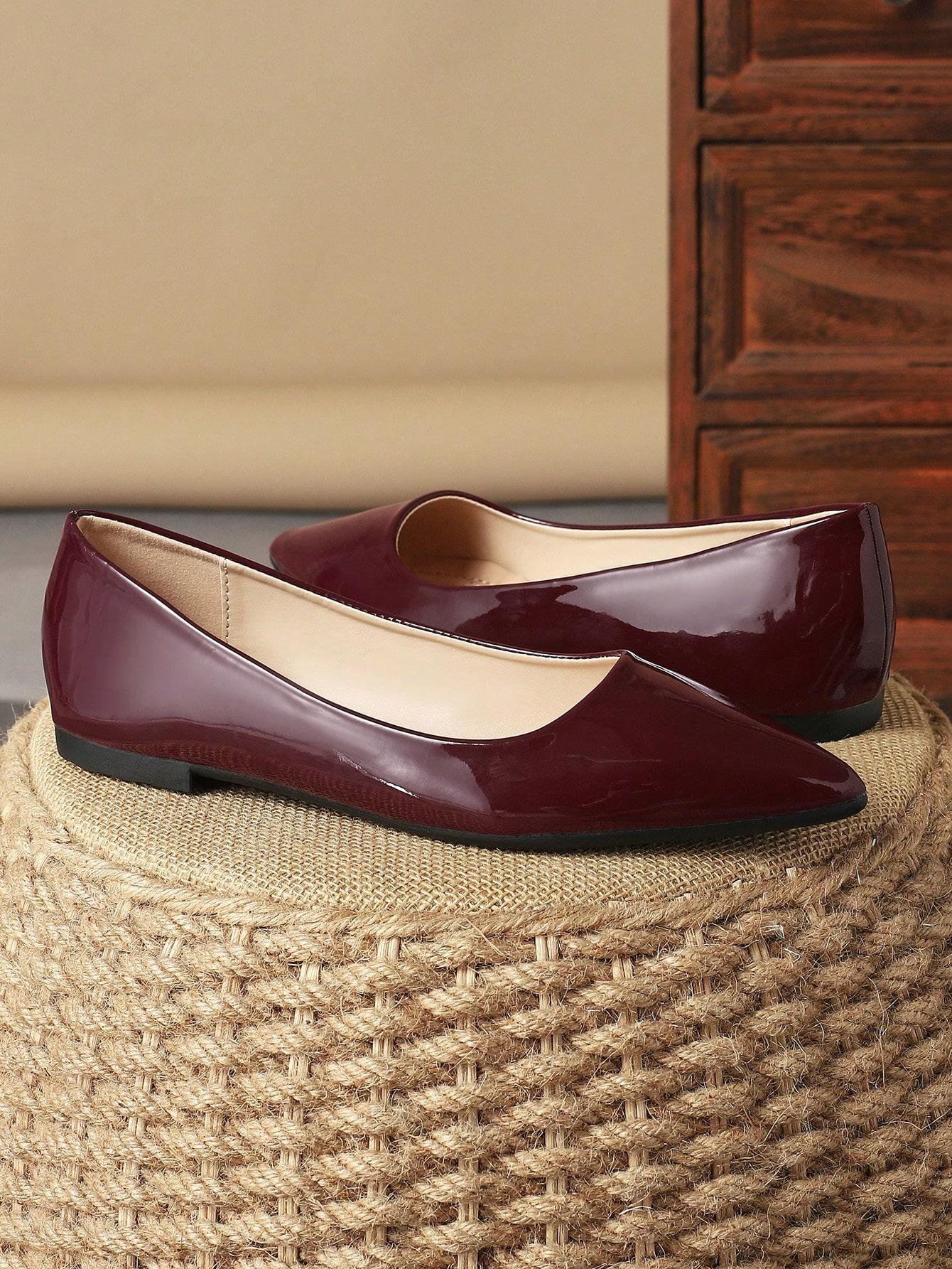 SHEIN LAKIEROWANE BALERINY SZPIC S06__37,5