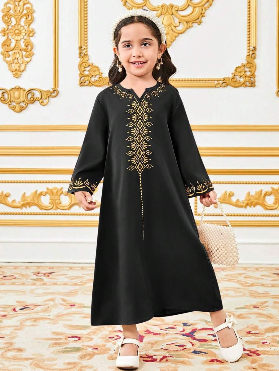 SHEIN CZARNA SUKIENKA DŁUGI RĘKAW S06__104-110