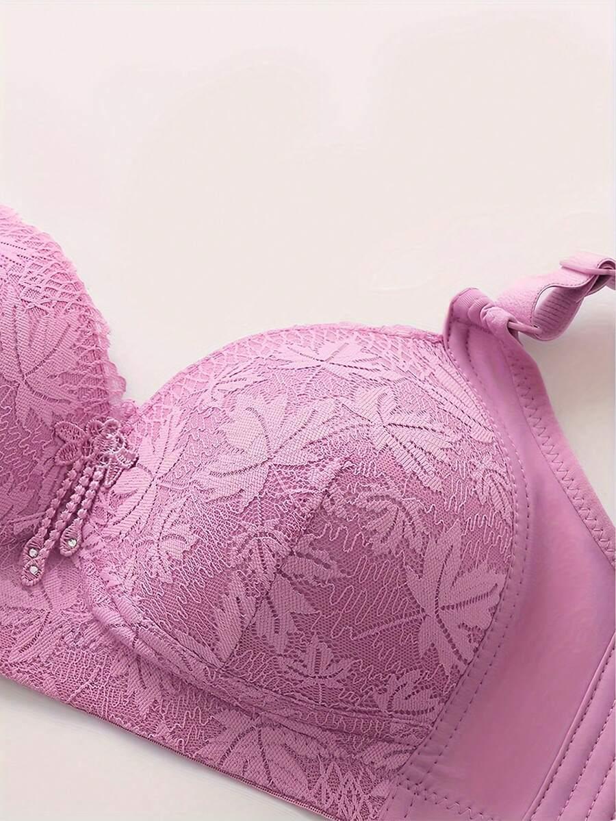 SHEIN FIOLETOWY BIUSTONOSZ WZÓR PK01__XL