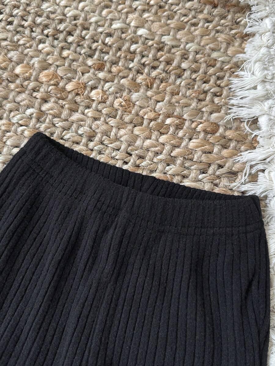 SHEIN CZARNE SPODNIE BLUZKA KOMPLET S06__86-92