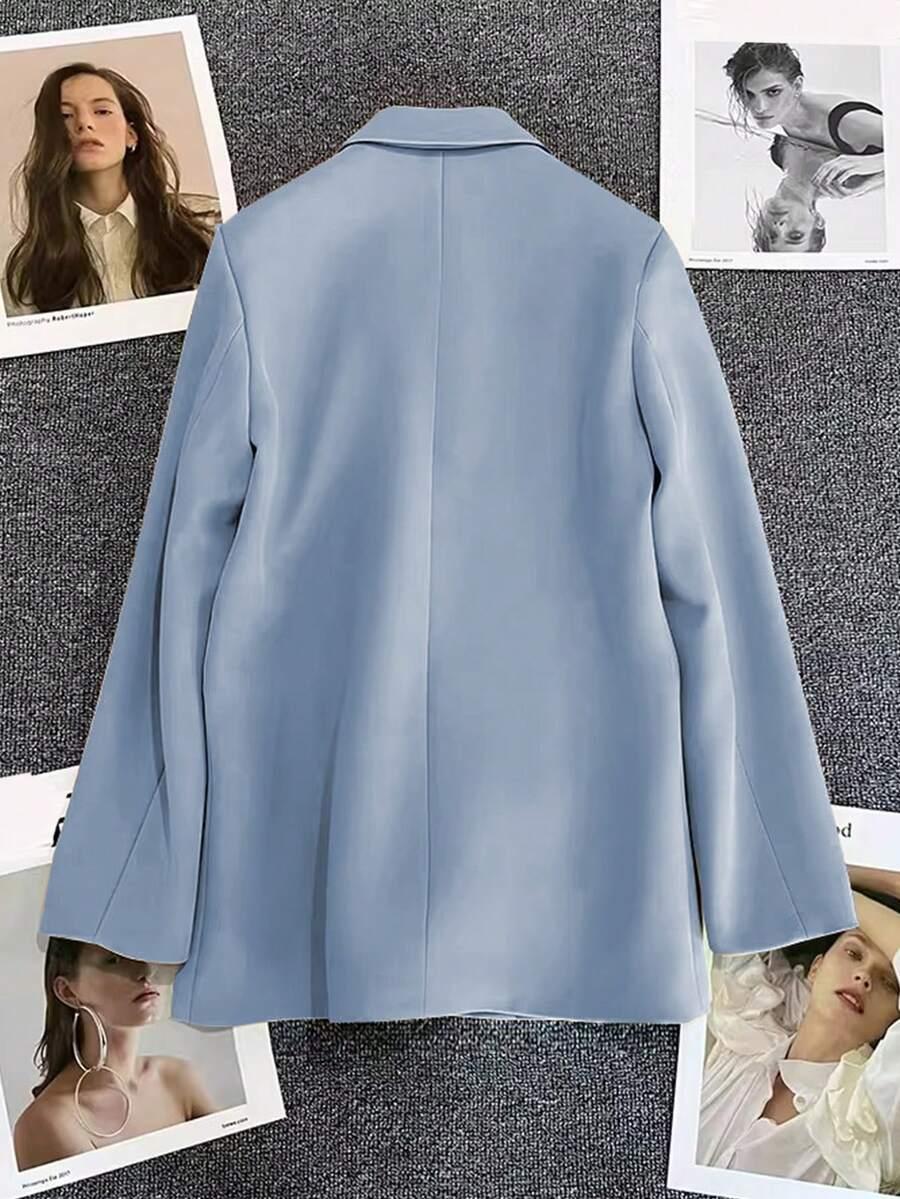 SHEIN NIEBIESKA MARYNARKA GUZIKI S06__S