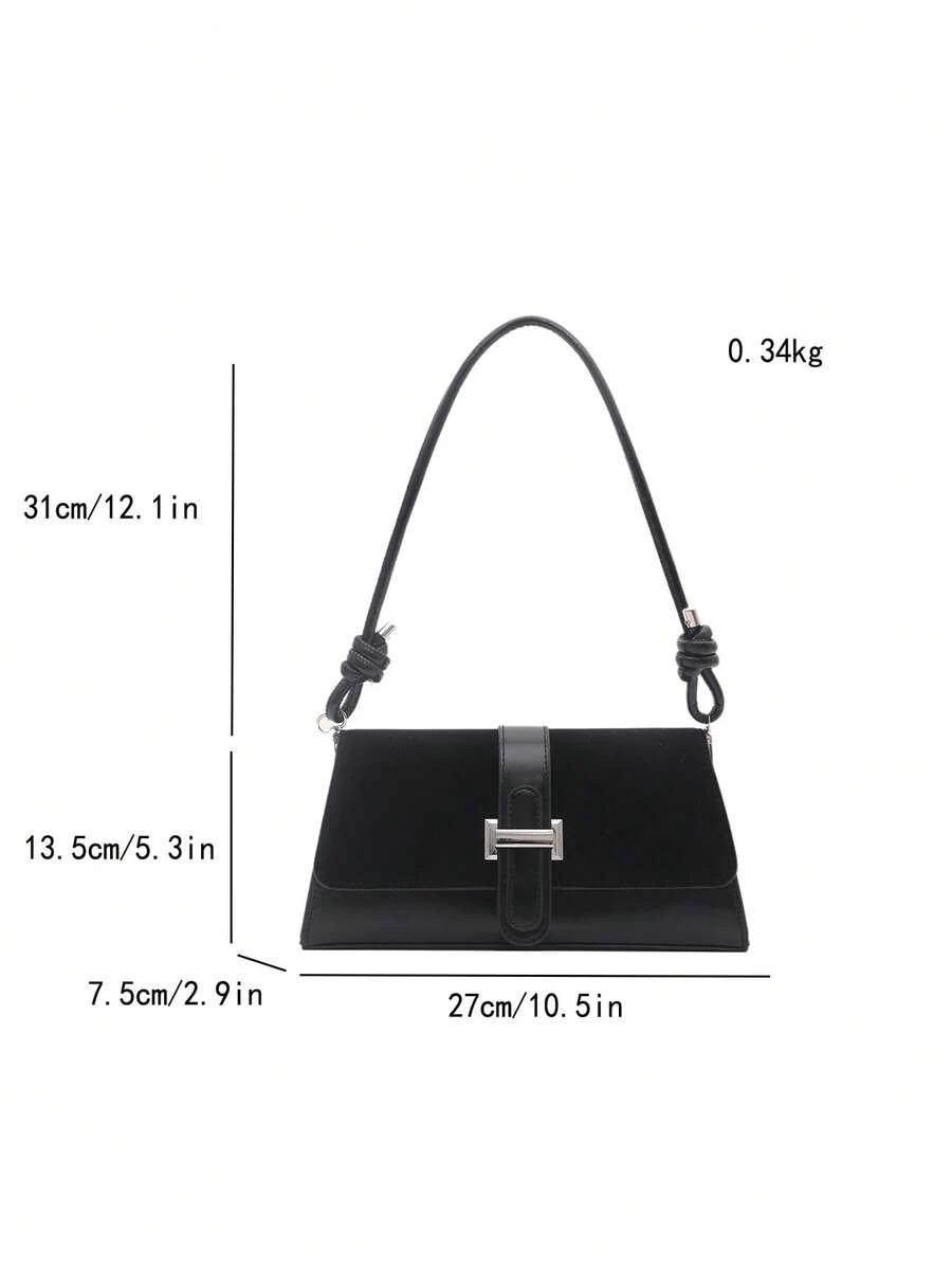 SHEIN CZARNA TOREBKA NA RAMIĘ S07__13,5X27