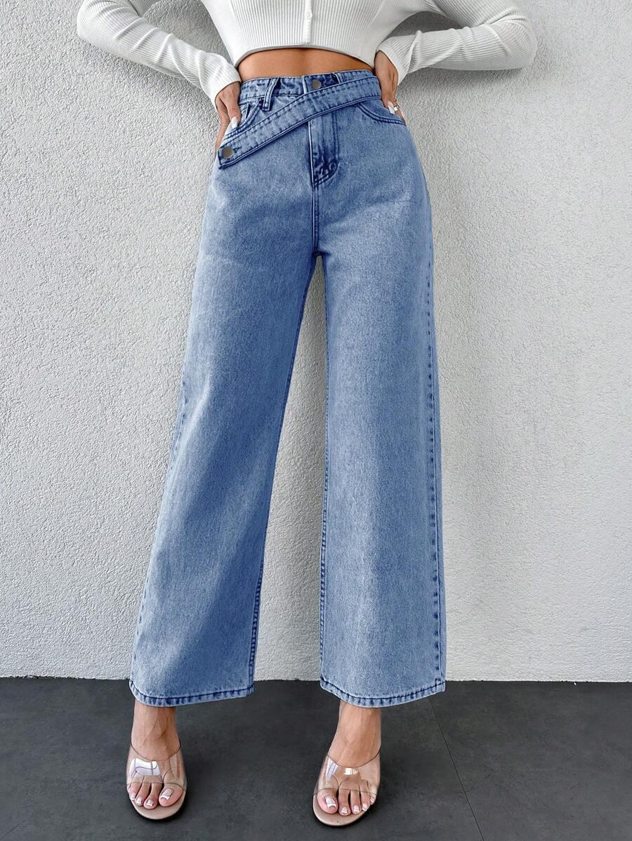 EURMUSE NIEBIESKIE SPODNIE JEANS S06__XXS