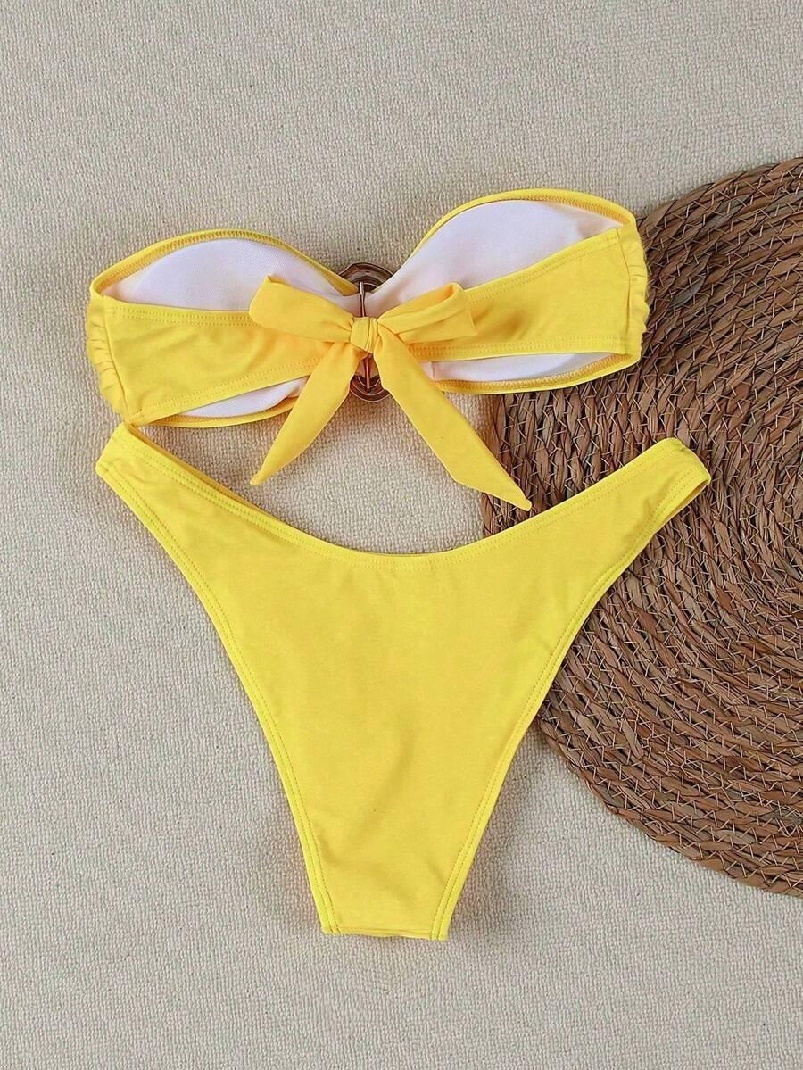 SHEIN DWUCZĘŚCIOWY STRÓJ KĄPIELOWY S09__XS