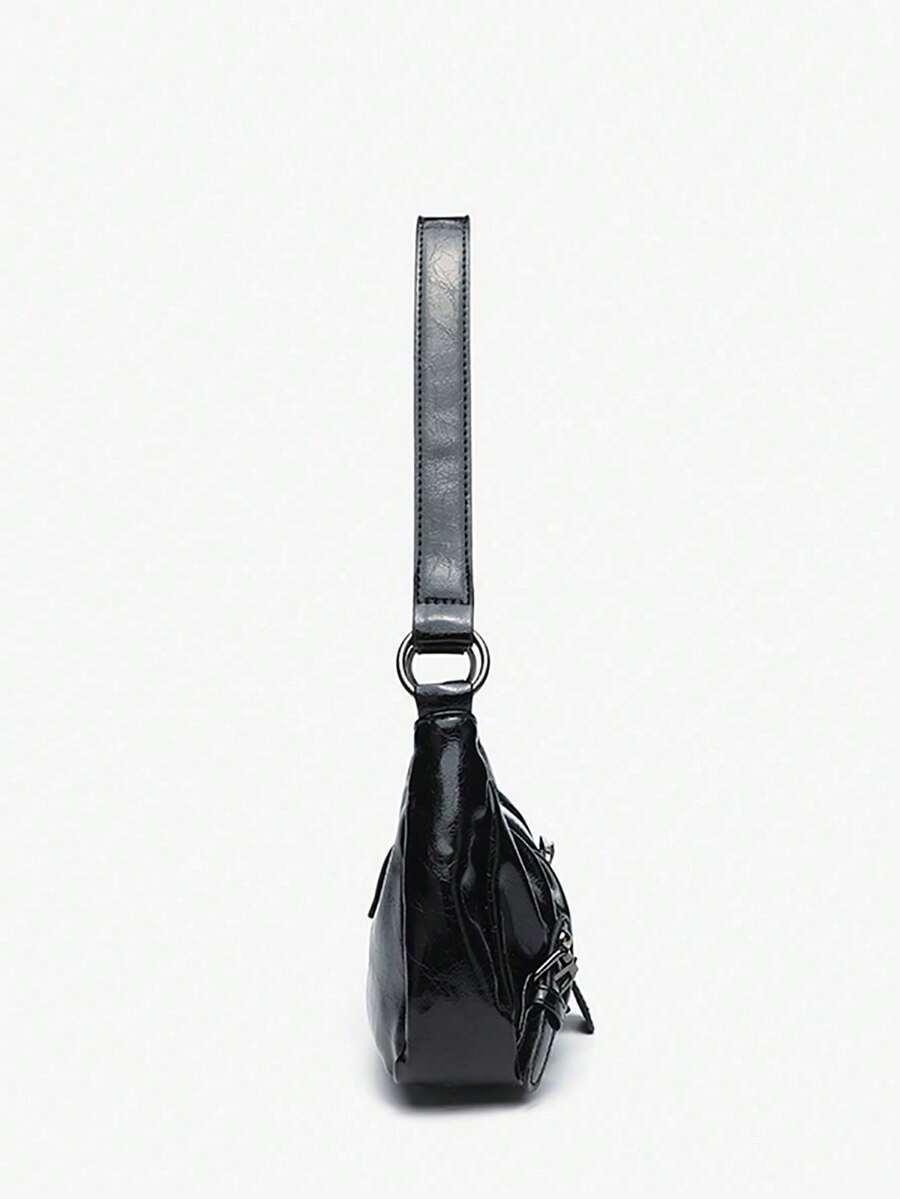 SHEIN CZARNA TOREBKA IMITACJA SKÓRY S07__15X27CM