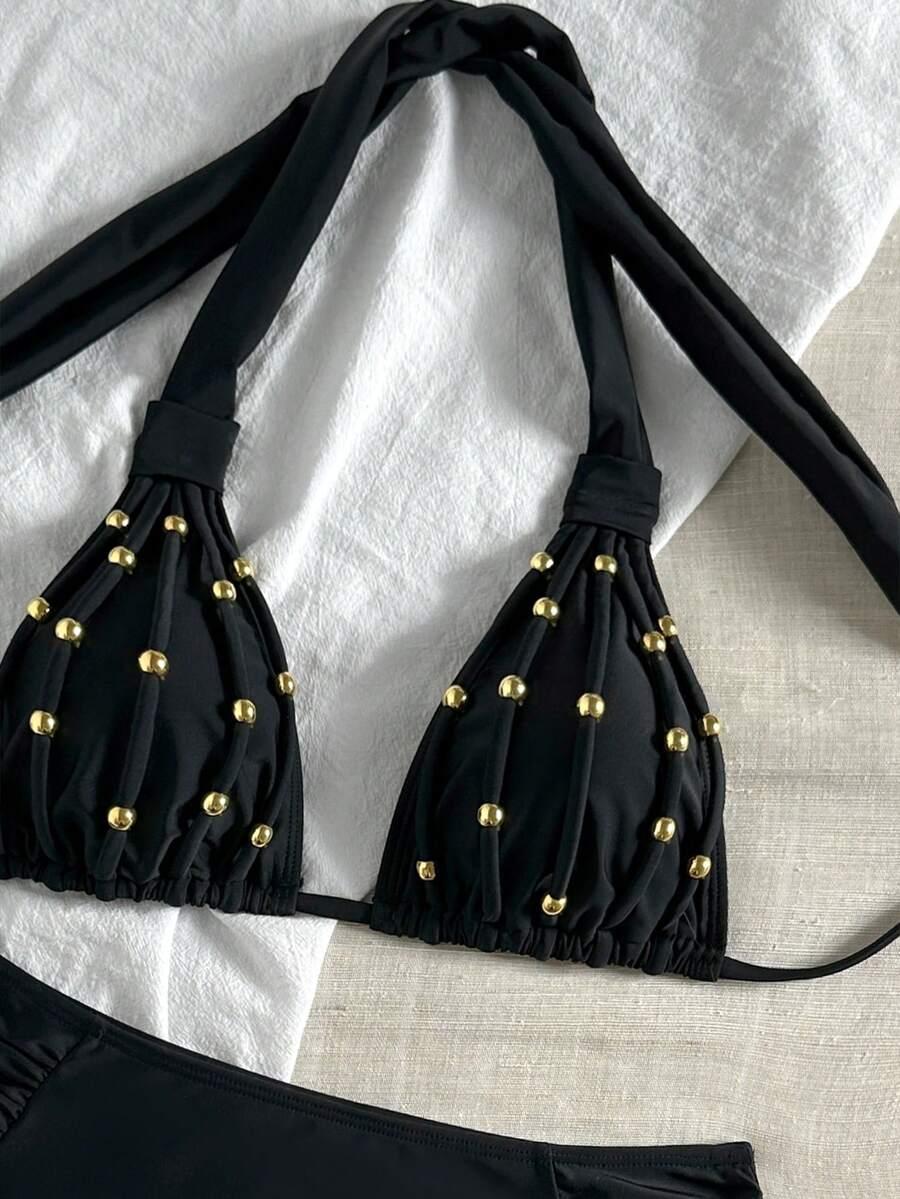 SHEIN DWUCZĘŚCIOWY STRÓJ KĄPIELOWY S09__L