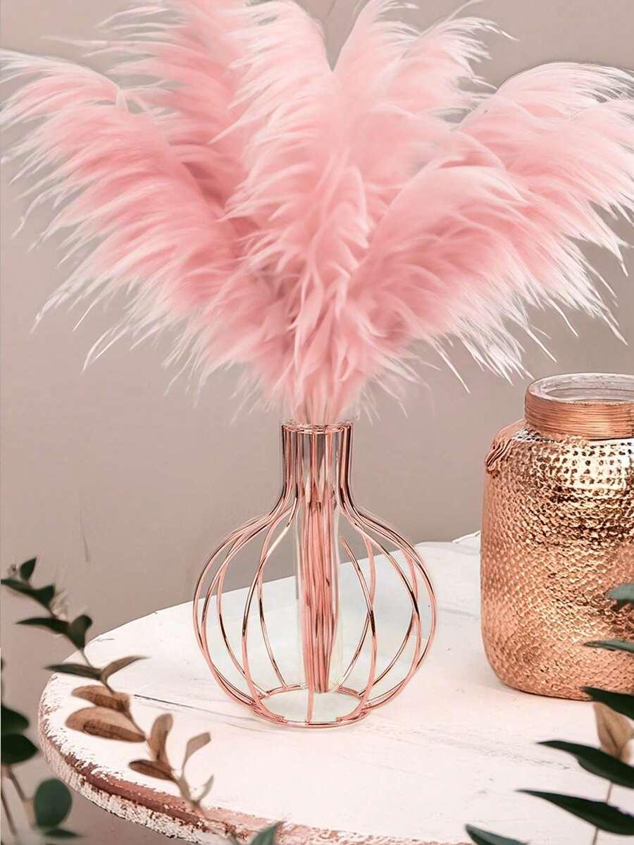 SHEIN RÓŻOWY WAZON DEKORACYJNY S07__18CM