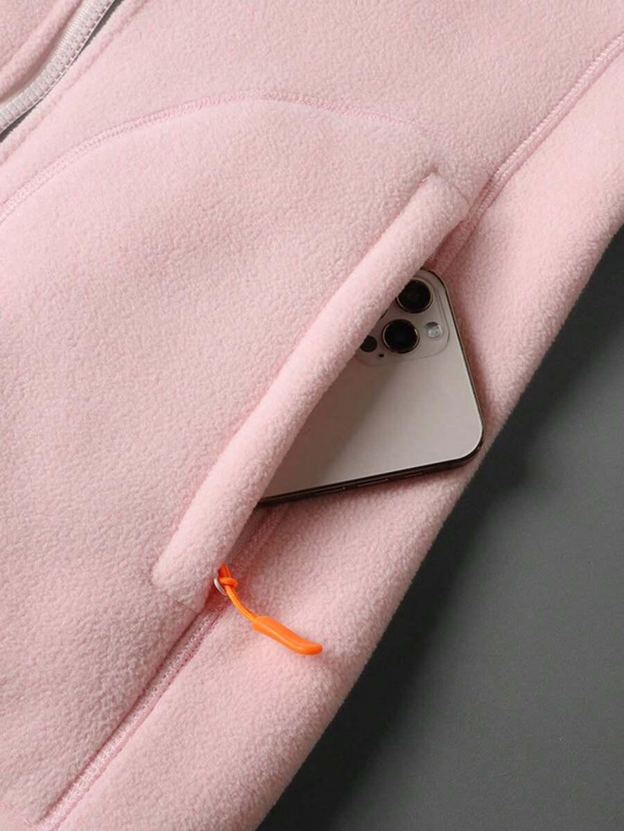 SHEIN RÓŻOWA DWUSTRONNA BLUZA ZAMEK PK01__L