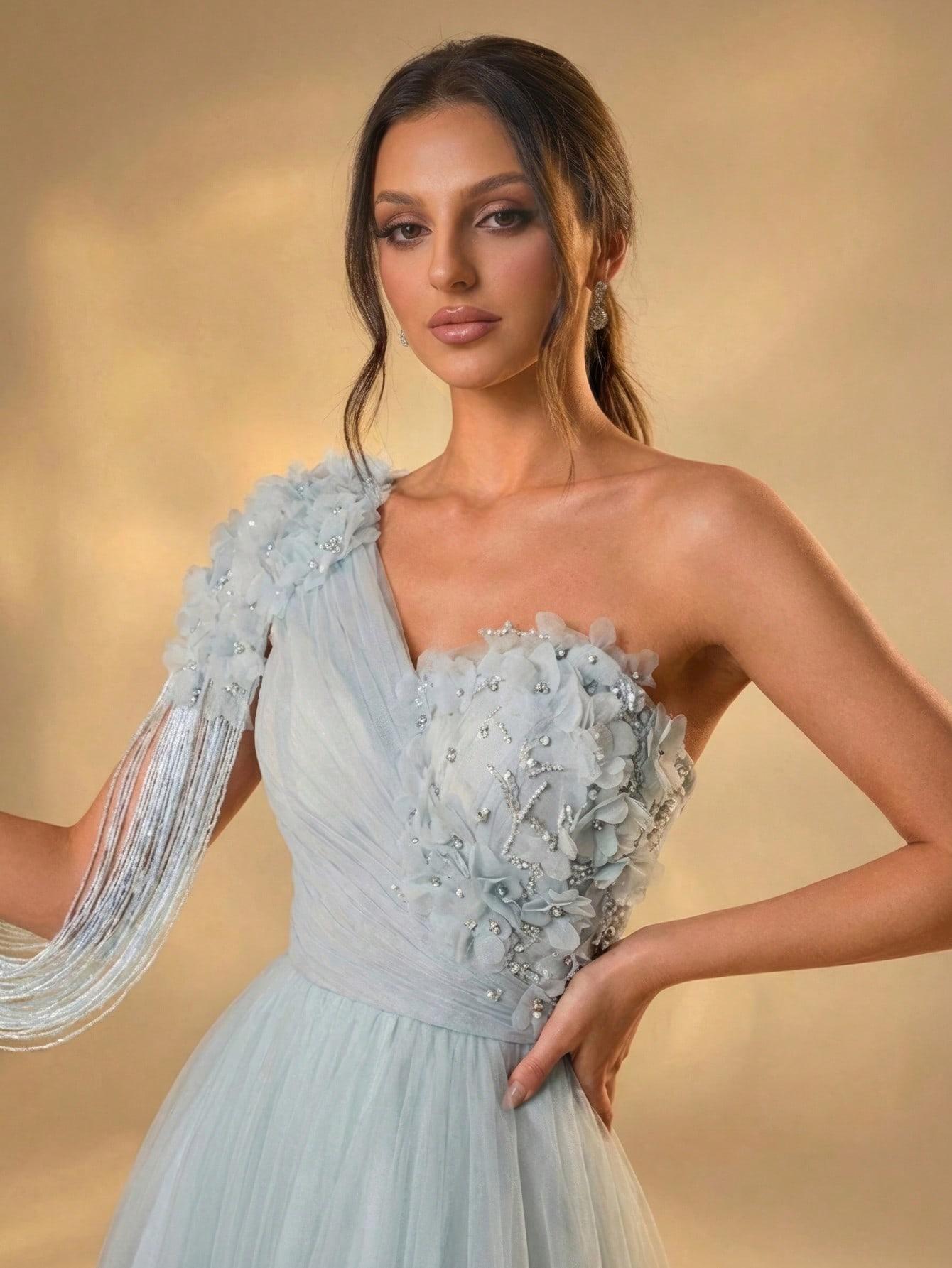 SHEIN NIEBIESKA SUKIENKA MAXI S06__XXL