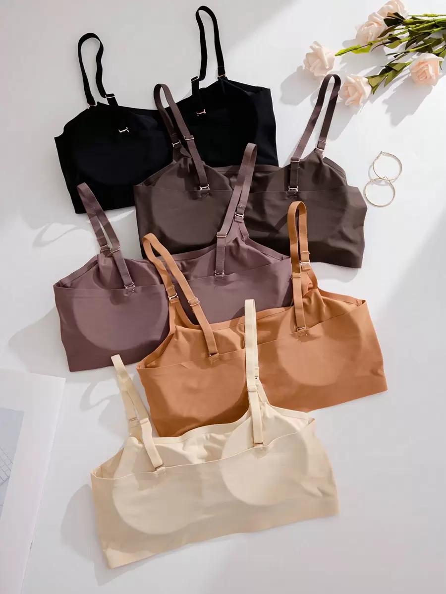 SHEIN GŁADKI BIUSTONOSZ 5-PACK S06__S