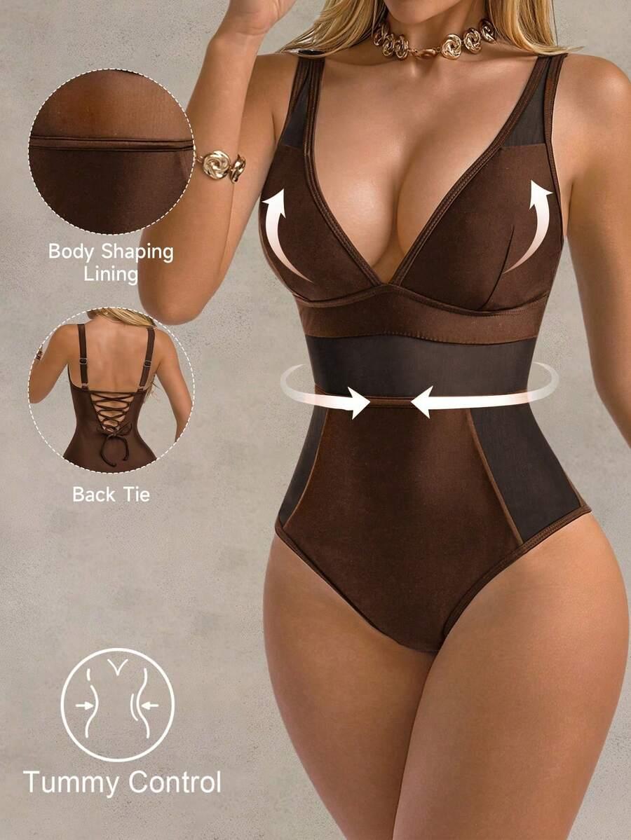 SHEIN STRÓJ KĄPIELOWY JEDNOCZĘŚCIOWY S09__M