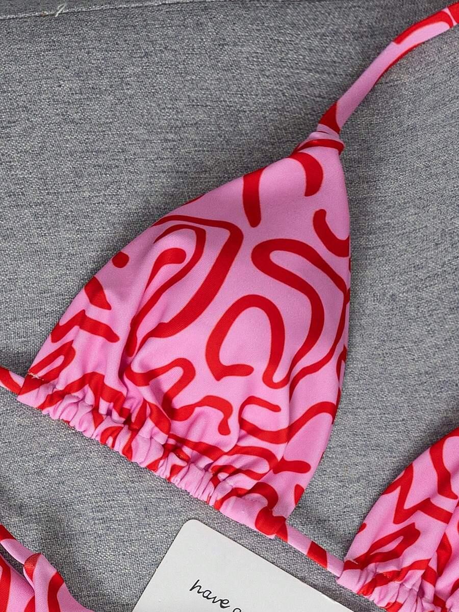 SHEIN DWUCZĘŚCIOWY STRÓJ KĄPIELOWY S09__L