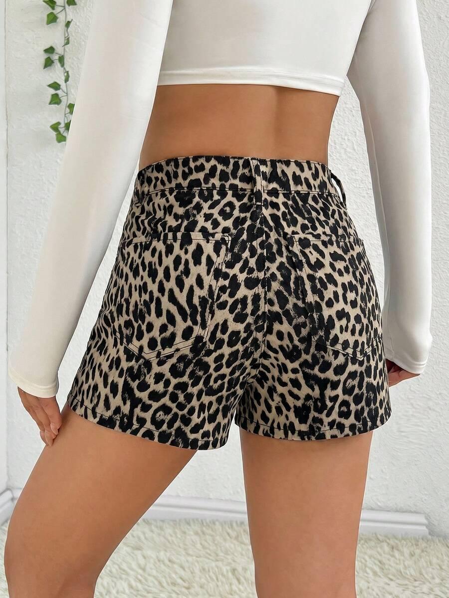 CASUGLOW JEANSOWE SPÓDNICO-SPODENKI ANIMAL PRINT S06__L