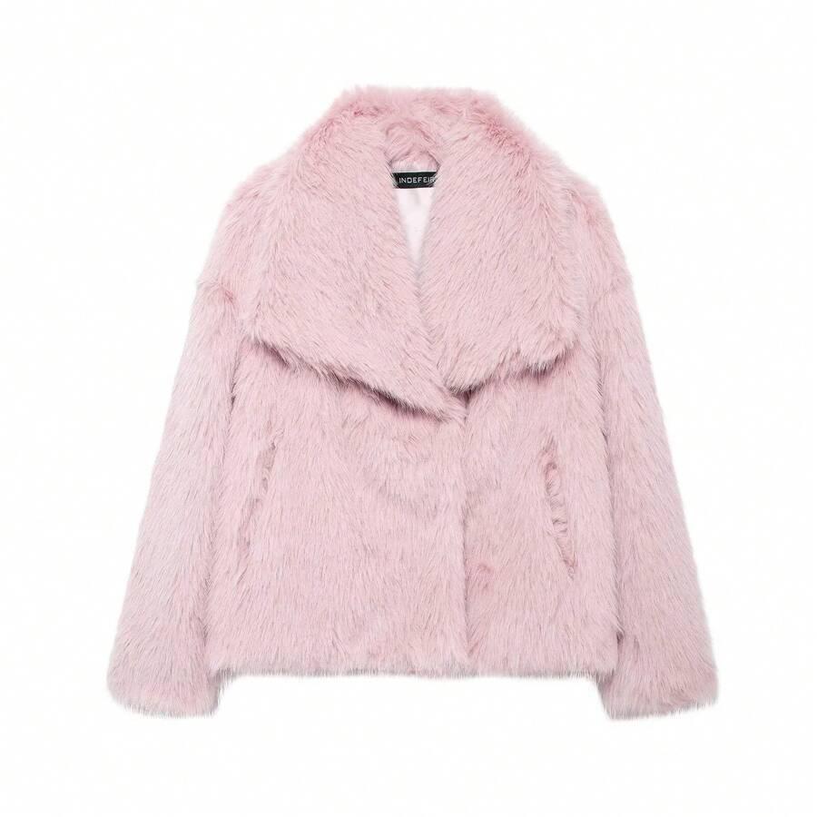 SHEIN SZTUCZNE FUTRO WZÓR W01__L