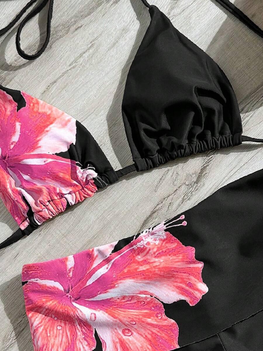 SHEIN DWUCZĘŚCIOWY STRÓJ KĄPIELOWY S09__S
