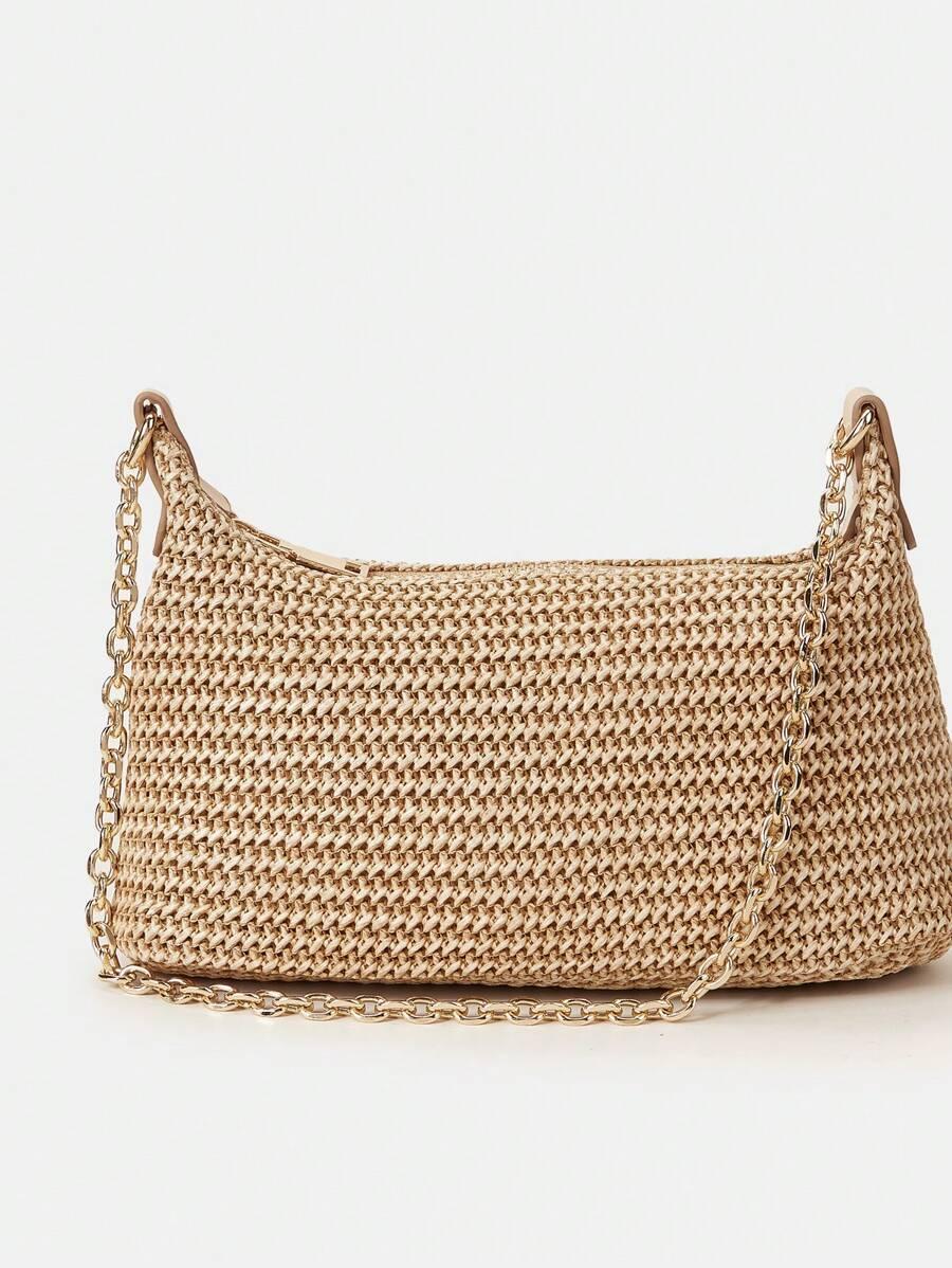 SHEIN BEŻOWA TOREBKA ZAMEK S07__26X15