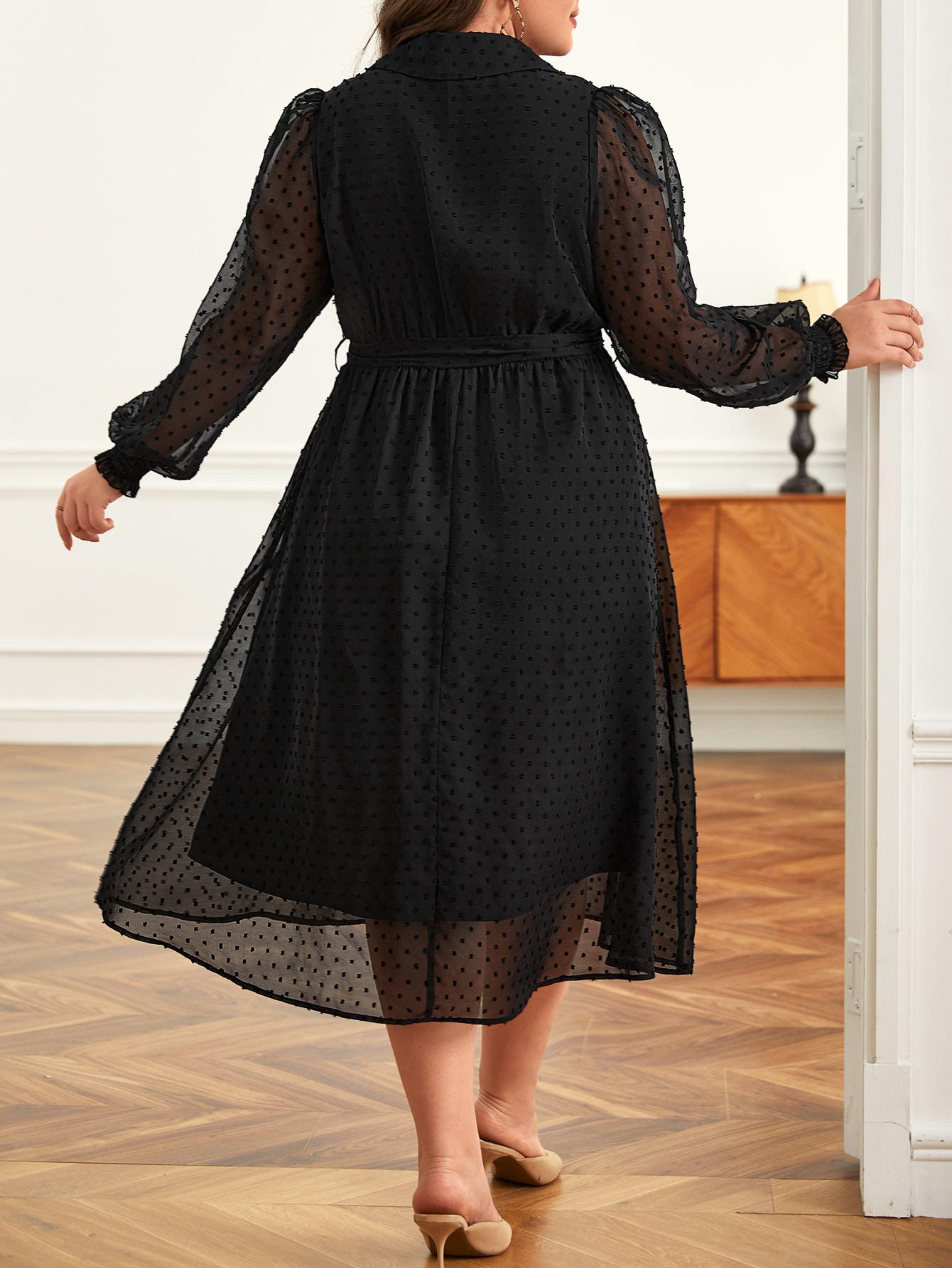 SHEIN CZARNA MIDI SUKIENKA S06__48
