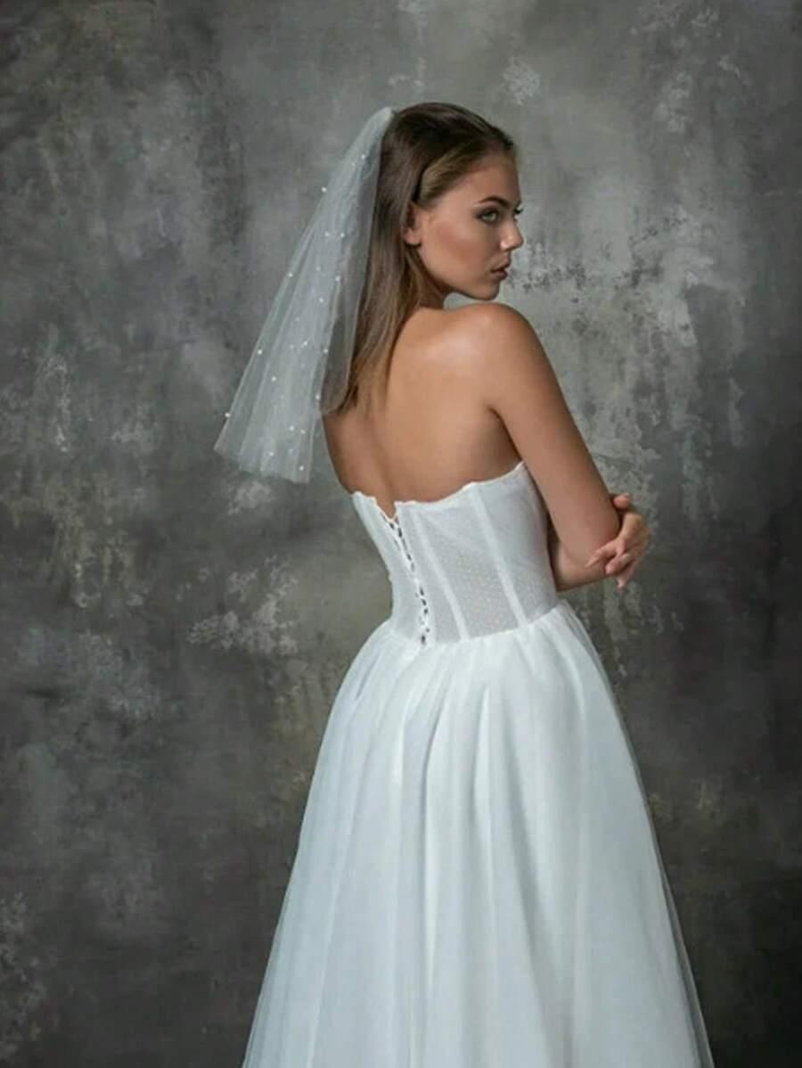 SHEIN BIAŁY WELON TIUL S07