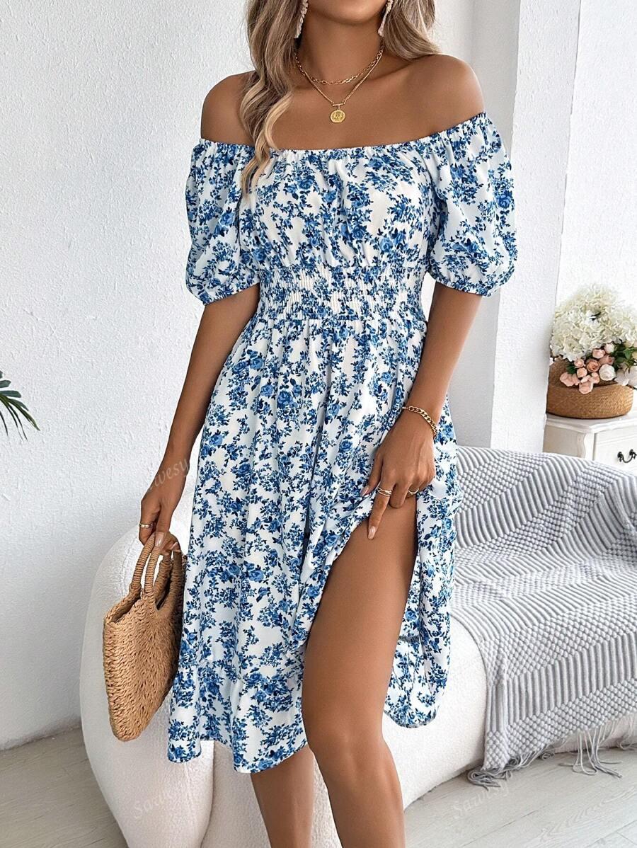 SHEIN SUKIENKA WZÓR KWIATY S06__S