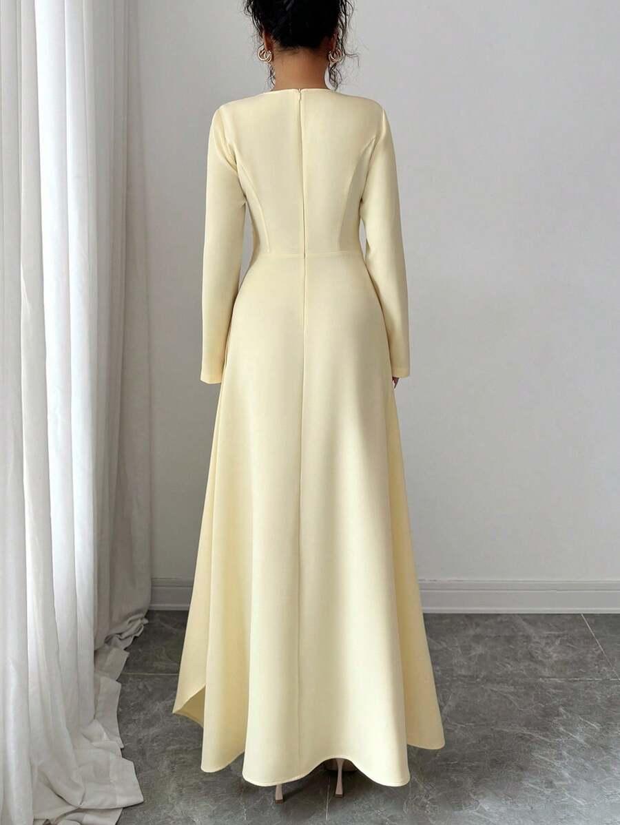 SHEIN ŻÓŁTA MAXI SUKIENKA S06__XL