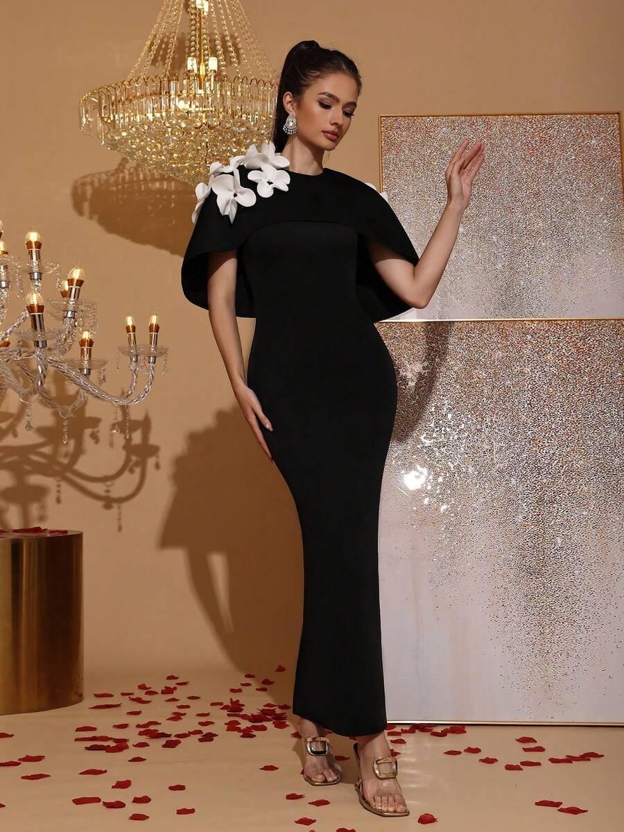 SHEIN MAXI SUKIENKA KWIATY S06__XXL