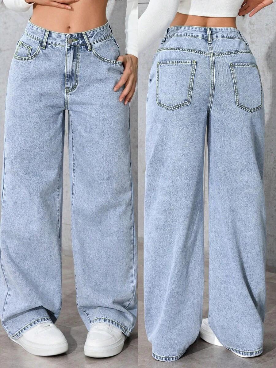 SHEIN NIEBIESKIE SPODNIE JEANS S06__M