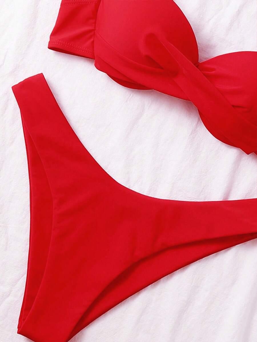 SHEIN DWUCZĘŚCIOWY STRÓJ KĄPIELOWY S09__L
