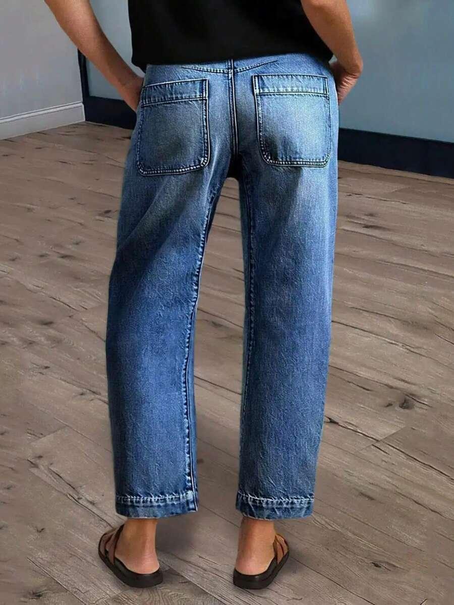 SHEIN NIEBIESKIE SPODNIE JEANS S06__L