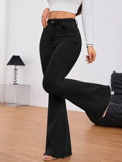 SHEIN CZARNE SPODNIE JEANS S06__L